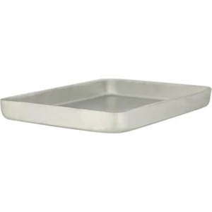 25x35x3,5 Cm Alüminyum Köşeli Baklava Tepsisi 1 Adet 3,5 Cm Derinlik - 600 Gr