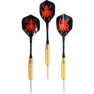20 Gr. Dart Oku (3’lü Set) - Çelik Uç + Pirinç Gövde + Renkli Kanat - Dart Oku Seti