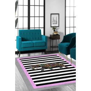 Woolly Antik Fil Desenli Halı (Pembe)