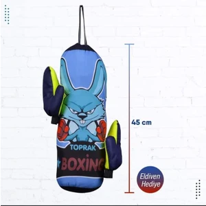 Sport Mavi Tavşan Boks Torbası