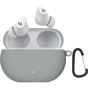 Beats Studio Buds Uyumlu Askılı Silikon Kılıf Gri
