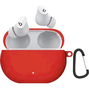 Beats Studio Buds Uyumlu Askılı Silikon Kılıf Kırmızı