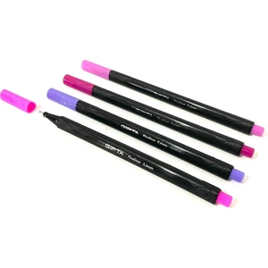 Fineliner Mor Tonları   0.4 mm Ince Uçlu  Yazı Kalemi  4 'lü Set