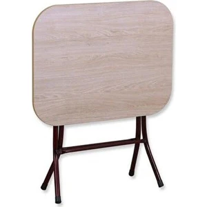 Sivas Gözde Mobilya Ecowood Katlanır Dikdörtgen Masa 60X60X75CM