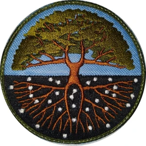 Sim Nakış Yaşam Ağacı Soy Ağacı Nakış Işleme Arma Patch Peç 8 x 8 cm