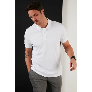 Pamuklu Slim Fit Düğmeli Polo T Shirt Erkek Polo 5902281
