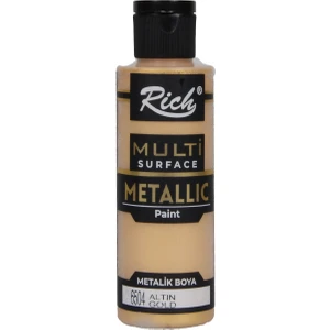 Multi Surface Metalik Akrilik Boya 120 ml Altın