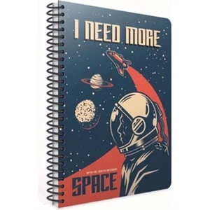 Space Spiralli A4 80 Yaprak Kareli