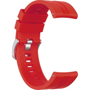 Huawei Honor Magic Watch 2 42MM Kordon, Silicone Rapidbands Kırmızı