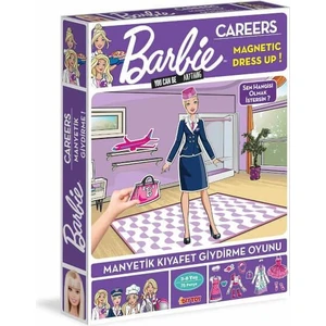 Barbie Kariyer Manyetik Kıyafet Giydirme, Meslekler Magnet Kostümler, Eğitici Puzzle