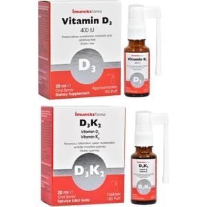Farma D3 K2 Sprey 20 ml + 400 Iu Vitamin D3 Içeren Sprey 20 ml