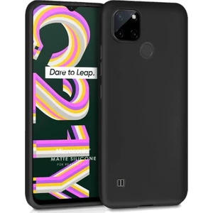 Matte Silicone Realme C11Y Kılıf Siyah