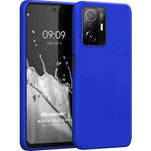 Matte Silicone Xiaomi Mi 11T Pro Kılıf Mavi
