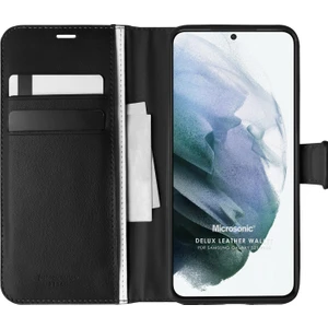 Samsung Galaxy S21 Plus Kılıf Delux Leather Wallet Siyah