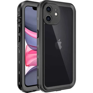 Apple iPhone 11 Kılıf Waterproof 360 Full Body Protective Siyah