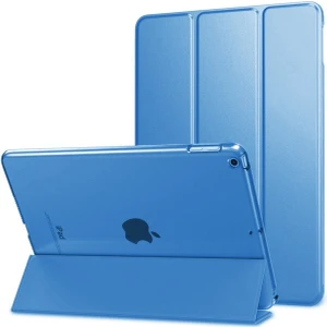 Apple iPad Mini 1.2.3. Nesil Uyumlu Fuchsia Smart Cover Standlı Katlanabilir Akıllı 1-1 Tablet Kılıfı - Mavi