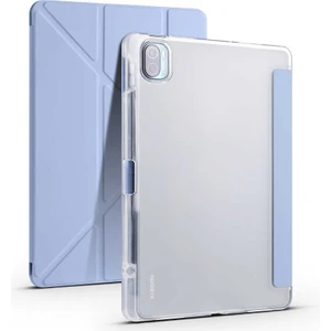 Mobaxaksesuar Xiaomi Mi Pad 5 Kılıf Kalem Bölmeli Trifolding Case Mavi
