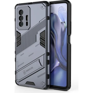 Shin-Wo Xiaomi Mi 11T/MI 11T Pro Kılıf Sert Kickstand Darbeye Dayanıklı Telefon Kılıfı (Yurt Dışından)