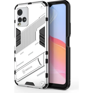 Shin-Wo Vivo Y21S Kılıf Sert Kickstand Darbeye Dayanıklı Telefon Kılıfı (Yurt Dışından)