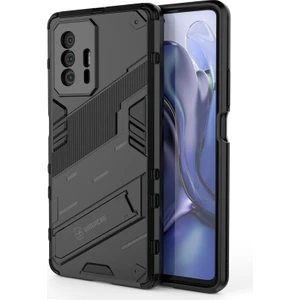 Shin-Wo Xiaomi Mi 11T/MI 11T Pro Kılıf Sert Kickstand Darbeye Dayanıklı Telefon Kılıfı (Yurt Dışından)