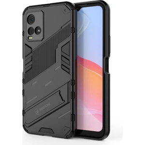 Shin-Wo Vivo Y21S Kılıf Sert Kickstand Darbeye Dayanıklı Telefon Kılıfı (Yurt Dışından)