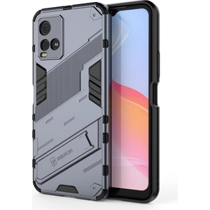 Shin-Wo Vivo Y21S Kılıf Sert Kickstand Darbeye Dayanıklı Telefon Kılıfı (Yurt Dışından)