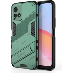 Shin-Wo Vivo Y21S Kılıf Sert Kickstand Darbeye Dayanıklı Telefon Kılıfı (Yurt Dışından)