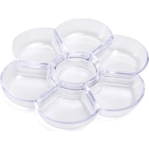 Firuzart Godeli Şeffaf Papatya Palet 6+1 17 cm