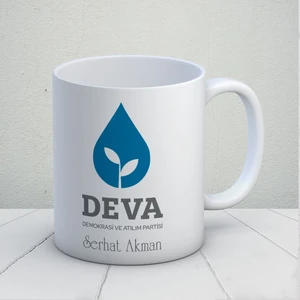 Sevimli Hediye Deva Partisi Özel Tasarım Kupa