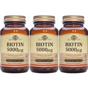Biotin 5000 Mcg 50 Kapsül 3 Adet