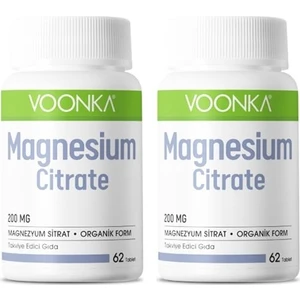 Magnesium Citrate 200 Mg 62 Kapsül 2 Adet