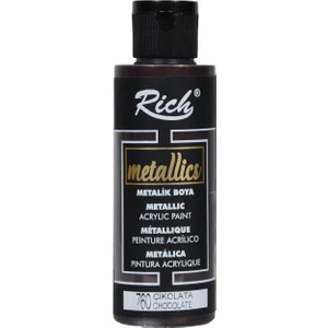 Metalik Akrilik Boya 120 ml Çikolata