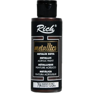Metalik Akrilik Boya 120 ml Kahverengi
