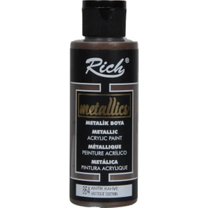 Metalik Akrilik Boya 120 ml Antik Kahve