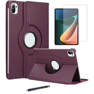 wowacs Xiaomi Mi Pad 5 3'lü Set Standlı Dönebilen Tablet Kılıfı + Temperli Ekran Koruyucu + Kalem
