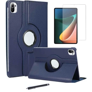 wowacs Xiaomi Mi Pad 5 3'lü Set Standlı Dönebilen Tablet Kılıfı + Temperli Ekran Koruyucu + Kalem