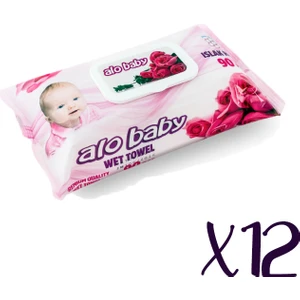 Alo Baby Islak Havlu 90'lı x 12