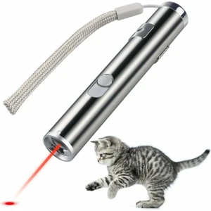 USB Şarj Edilebilir Pet Oyuncaklar Kedi Eğitim Oyuncak Lazer Pointer ile LED El Feneri    (Yurt Dışından)