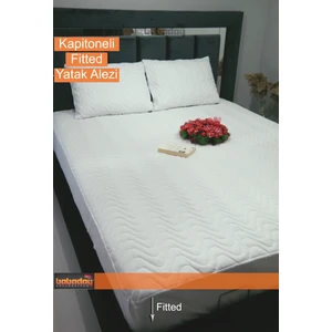 Yatak Alezi Kapitoneli Fitted (Tam Sarar) 180 gr 160 x 200 Pamuk-Polyester