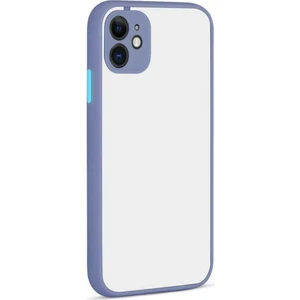 Apple iPhone 12 Mini Uyumlu Kılıf Kamera Korumalı Renkli Kenarlıı Hux Silikon Kılıf