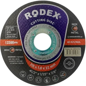 Inox Metal Kesici Taş Disk 115X1X22.23 mm (50-Adet)