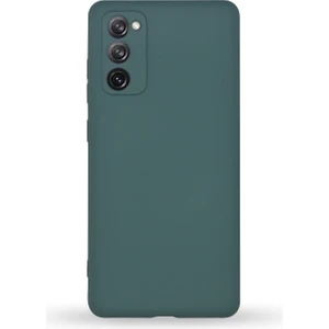 Case World Samsung Galaxy S20 Fe ile Uyumlu Kapak Kamera Korumalı Içi Kadife Lansman Silikon ile Uyumlu Kılıf - Yeşil
