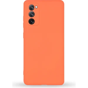 Case World Samsung Galaxy S20 Fe Kapak Kamera Korumalı Içi Kadife Lansman Silikon Kılıf - Turuncu