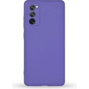 Case World Samsung Galaxy S20 Fe ile Uyumlu Kapak Kamera Korumalı Içi Kadife Lansman Silikon ile Uyumlu Kılıf - Mor