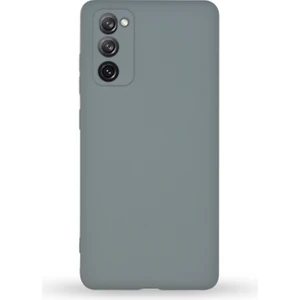 Case World Samsung Galaxy S20 Fe ile Uyumlu Kapak Kamera Korumalı Içi Kadife Lansman Silikon ile Uyumlu Kılıf - Gri