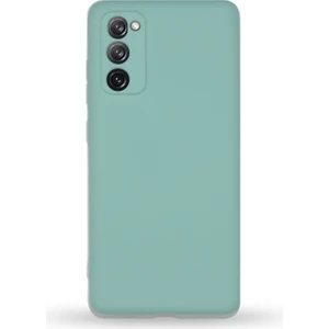 Case World Samsung Galaxy S20 Fe ile Uyumlu Kapak Kamera Korumalı Içi Kadife Lansman Silikon ile Uyumlu Kılıf - Turkuaz