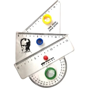 Nurge Atatürk Baskılı Cetvel Seti 4'lü