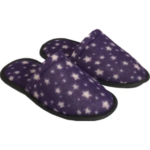 C202 Yıldızlı Kışlık Havlu Kumaş Kadın Ev Misafir Terliği