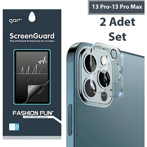 Gor Iphone 13 Pro 13 Pro Max 3D Tempered Cam Kamera Koruyucu 2ADET Set