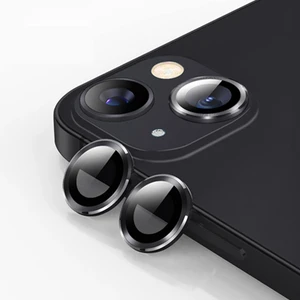 Iphone 13 - 13 Mini 3D Metal Çerçeveli Kamera Lens Koruyucu